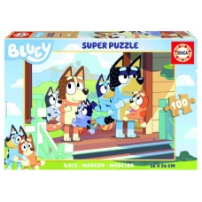 CAJA PUZZLE MADERA BLUEY 100 PIEZAS  EDUCA BORRAS 19967 EDUCA 19967 (Espera 4 dias) en Huesoi